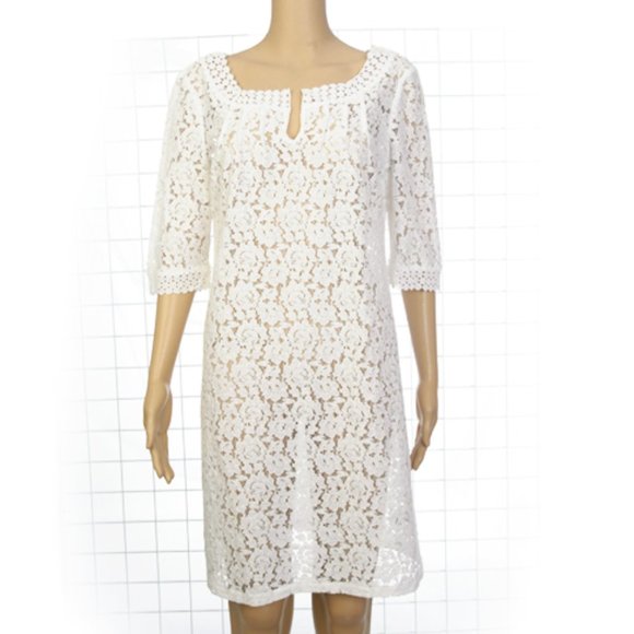 Beach Ready Cover-up  White Lace NWT - Picture 1 of 5